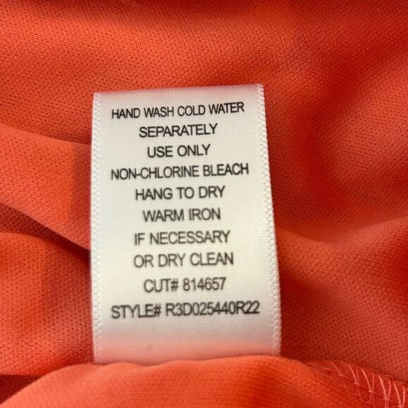 Rabbit Rabbit Rabbit Peach Asymmetrical Dress Size 10P - Picture 7 of 10